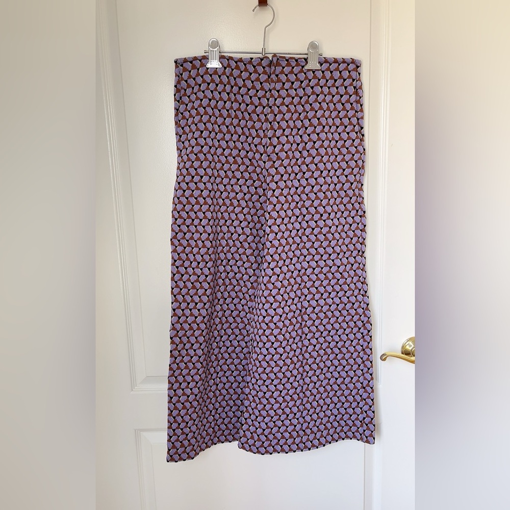 Marni Lavender and Black Geometric Culottes size M